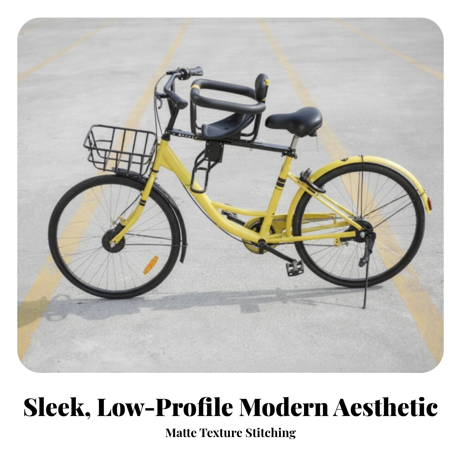 Front-Mounted Cycle Child Seat Stable Front Toddler Bike Seat Comfortable Impact-Resistant for Toddlers, Family Rides