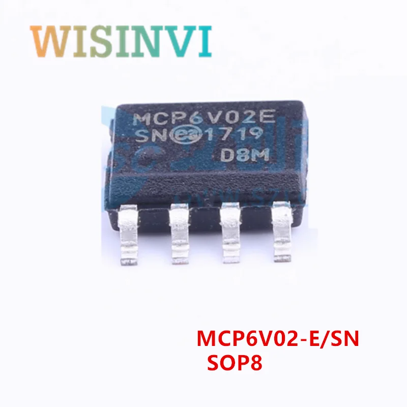 10PCS MCP6V02 MCP6V02T-E/SN SOP8 ＆MCP6232 MCP6232T-E/SN Operational Amplifiers