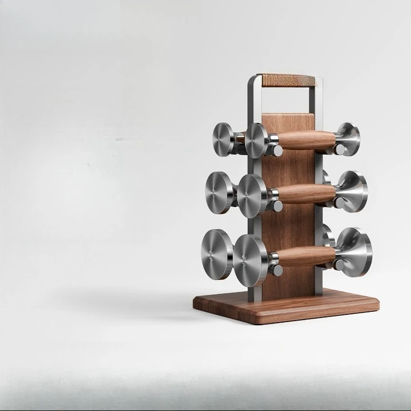 

XD10 black walnut storage rack, vertical home fitness equipment gift box
