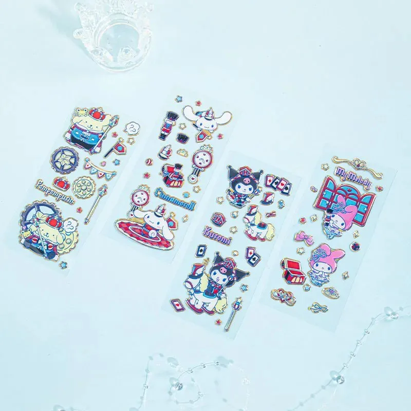 

Набор стикеров Kawaii Sanrio Kuromi Cinnamoroll: креативные мультяшные наклейки для творчества, декора, наград для студентов, подарок