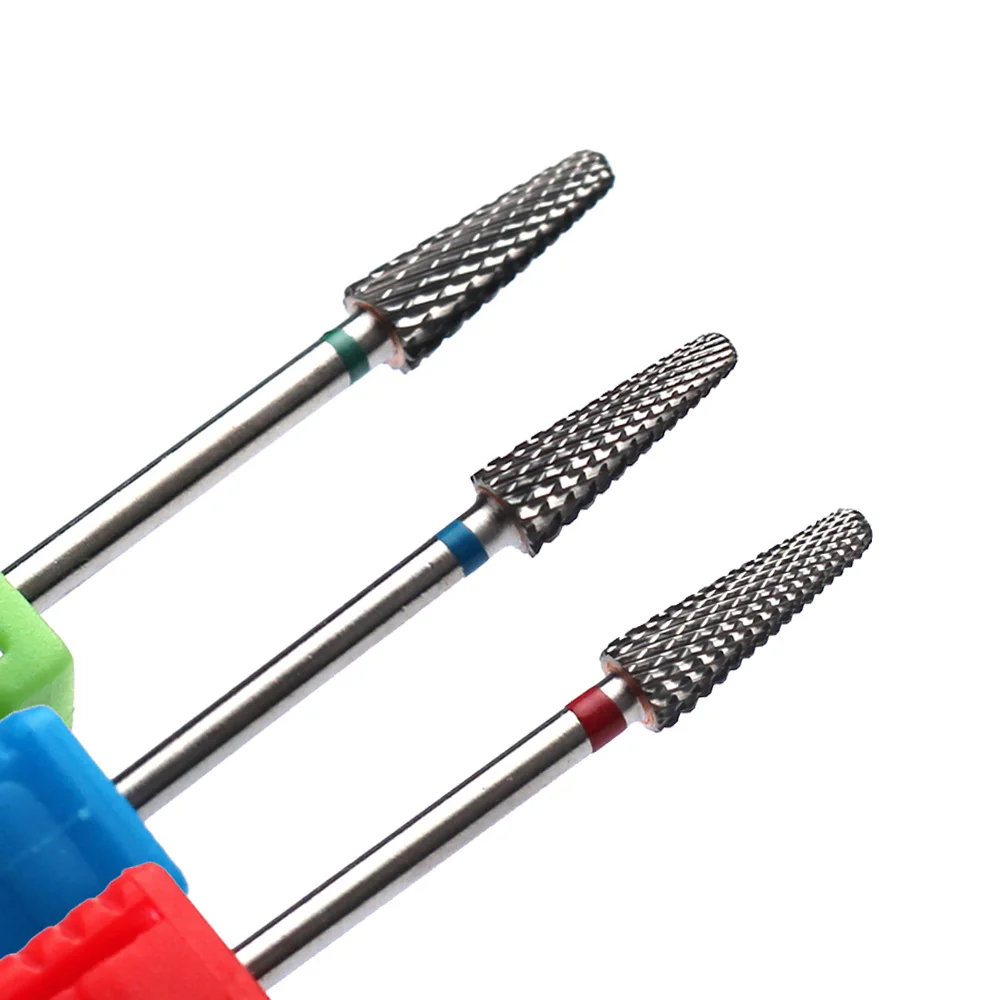 

1 шт., твердосплавные вольфрамовые сверла для ногтей, электрические маникюрные сверла, фреза, аппарат для заусенцев, пилочки для ногтей, биты, инструменты для педикюра