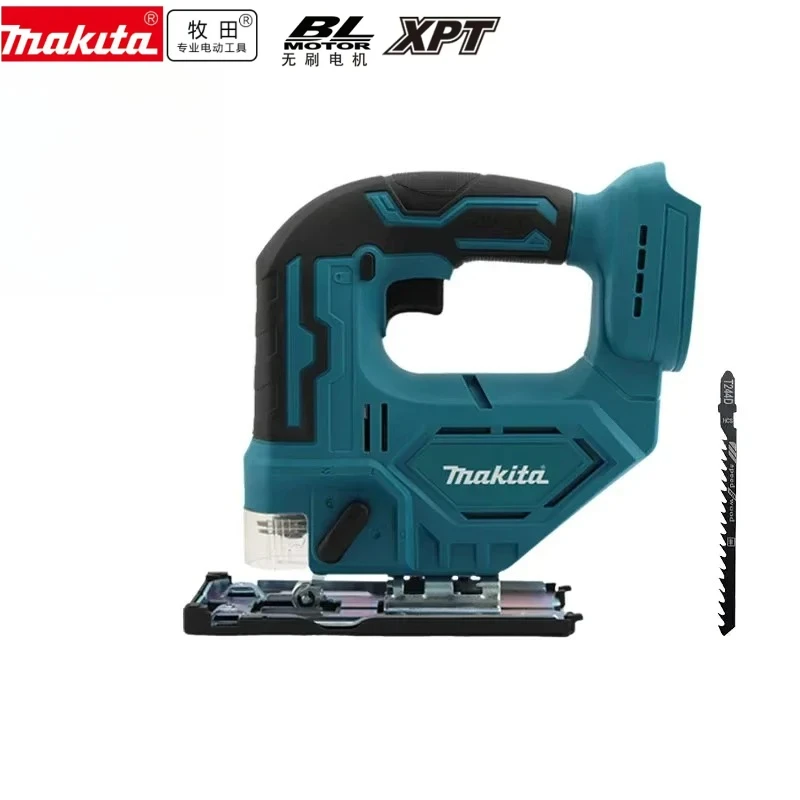 

100% original Makita DJV182Z 340W Brushless Jigsaw 18V with Saw Blade Cordless Barrel Handle Portable Carpenter Power Tool