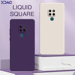 Original Soft Candy Phone Case for Huawei Mate 20 Pro X Square Liquid Silicone Back Funda Mate20 Mate20Pro Mate20X Fashion Coque