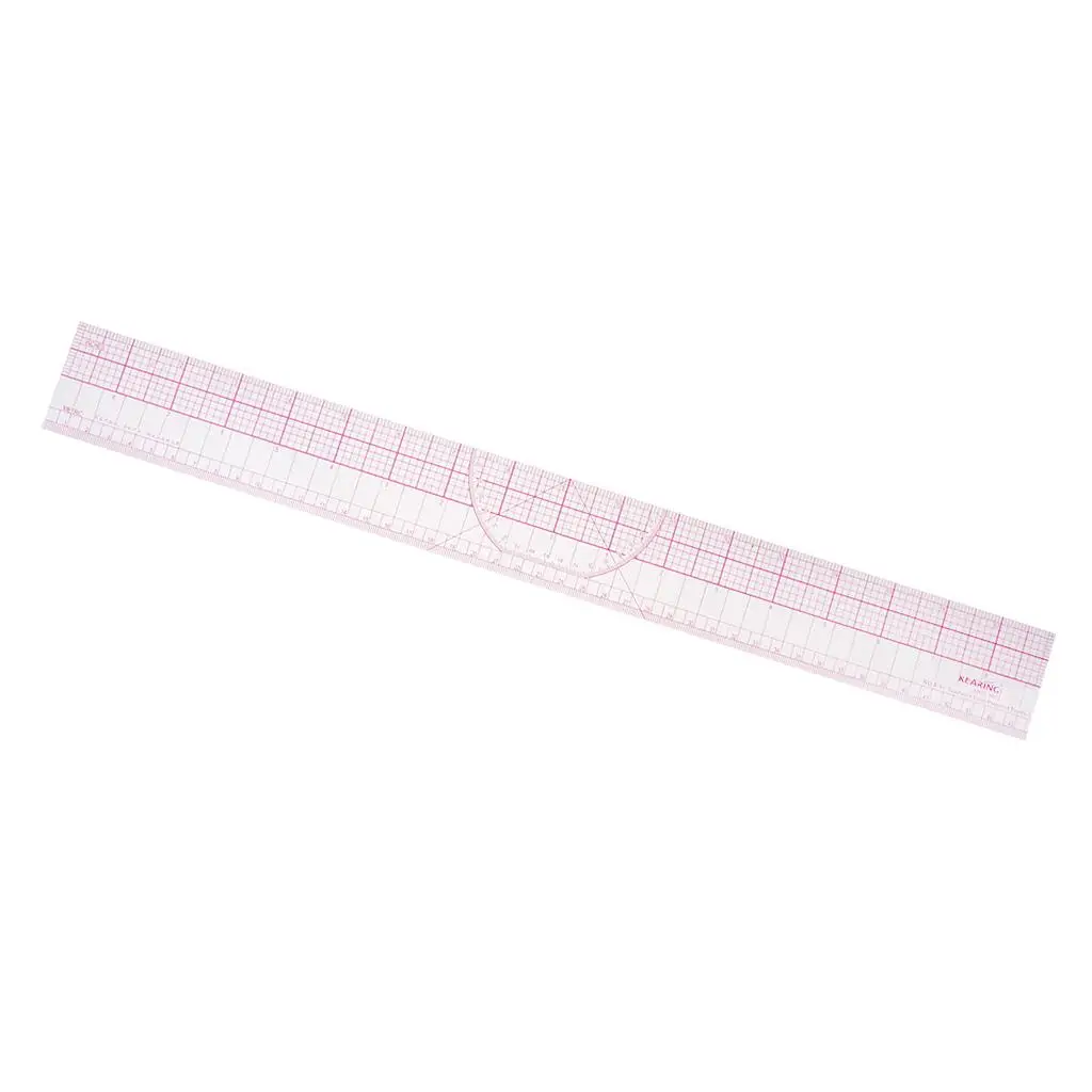 Plastic Clear Rectangle Sewing Ruler for Clothing Measurement Dressmaking