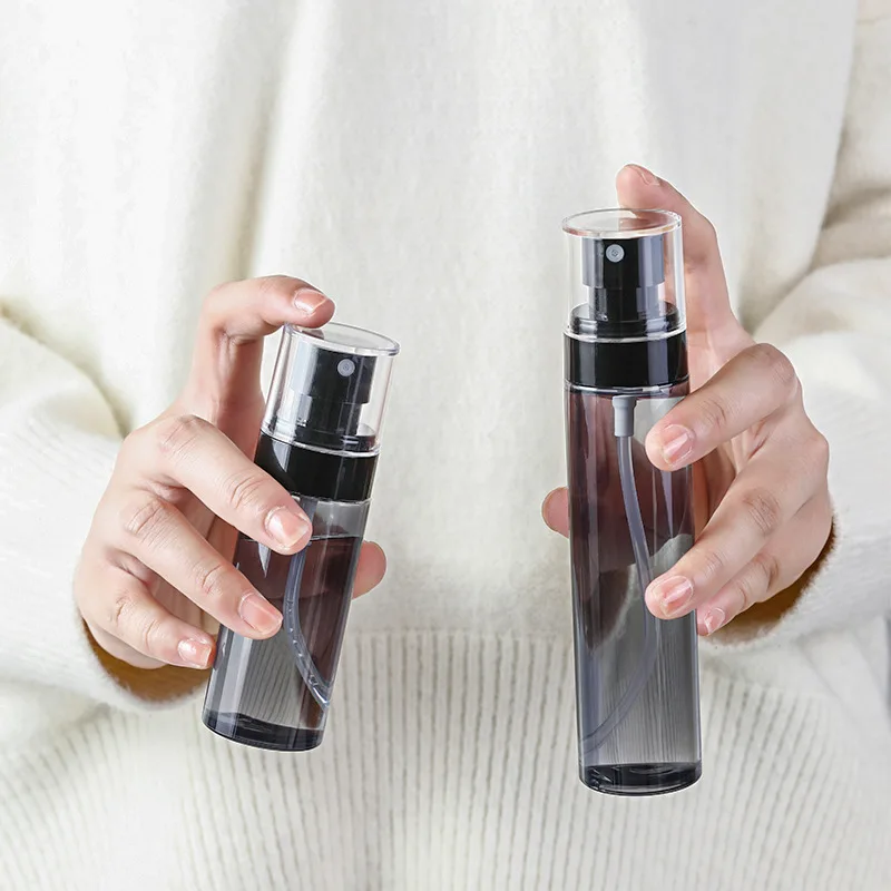 60/80/100/120ml Refillable Spray Bottles Travel Portable Cosmetic Empty Containers Plastic Water Mist Perfume Bottles Atomizer