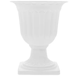 Blumentopf Hochzeits halter Kunststoff Vintage römischen Stil Pflanzer Innen behälter dekorative weiße Vase