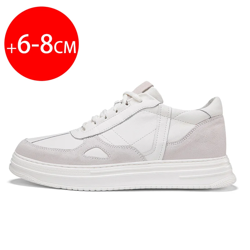Mens height increasing sneakers Breathable and comfortable Wear resistant and anti slip Increase height by 6-8 centimeters