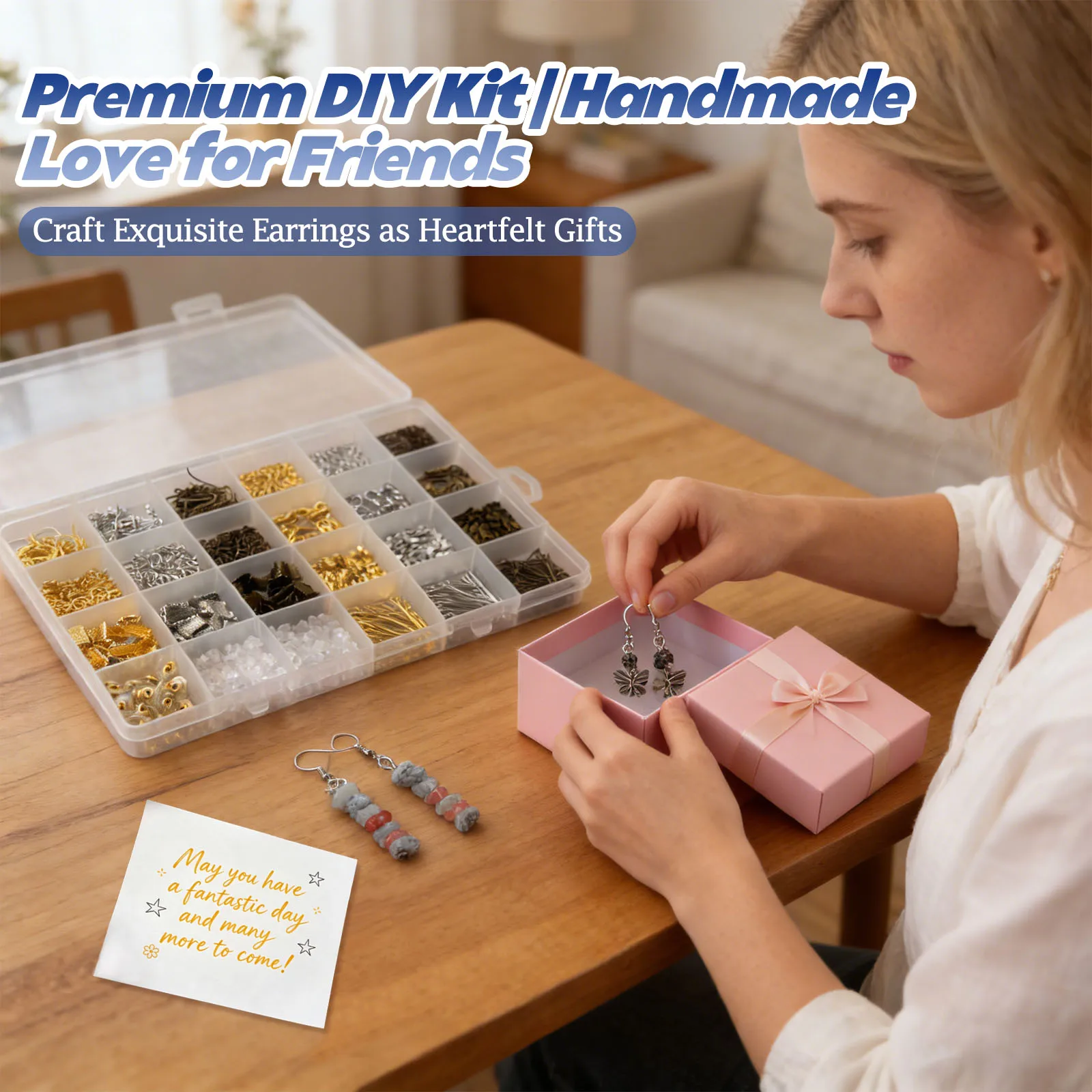 ชุดอุปกรณ์ทำต่างหูแบบไม่ก่อให้ - Jewelry Making At Home บทวิจารณ์และราคา