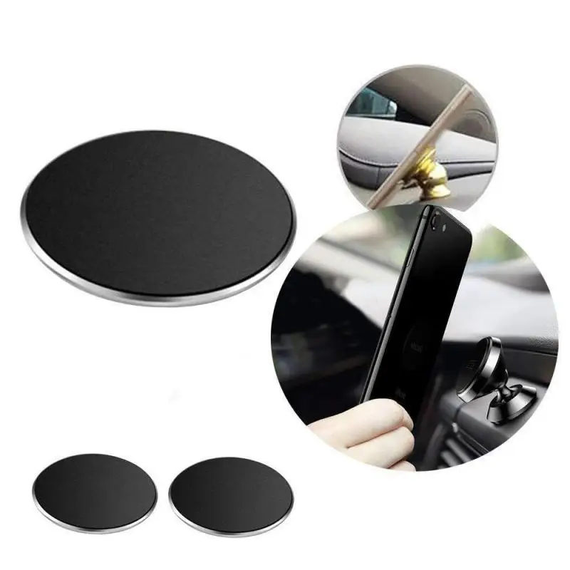 Circular Universal Magnetic phone Car Holder Metal Plate Sticker,Ultra Slim Iron Sheet Plaster For Strong Magnet Stand Film