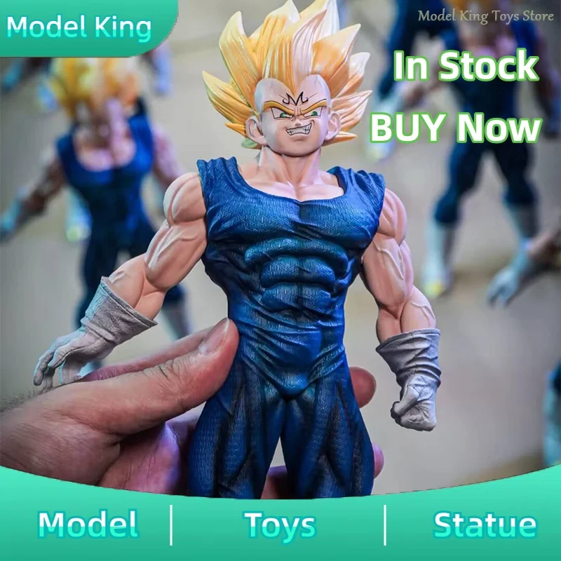 

In Stock 28cm Dragon Ball Anime Figure Magic man Vegeta Figures Super Saiyan PVC Statue Collection Model Desk Ornament Gift Toys