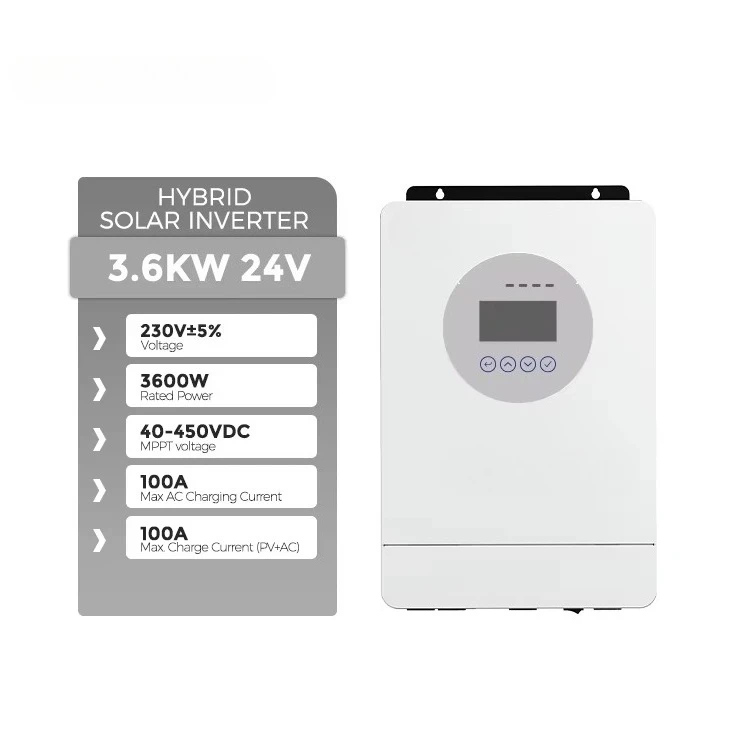 3.6Kw DC to AC 5000W Single Phase 3Kva Hybrid Solar Inverter Built-in Wifi