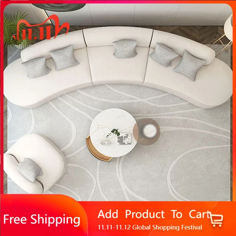 

Children Curved Sofa 3 Seater European Cloud Floor Couch Lounge Design Creative Apartment Children Sillon Cama Trendy Furniture