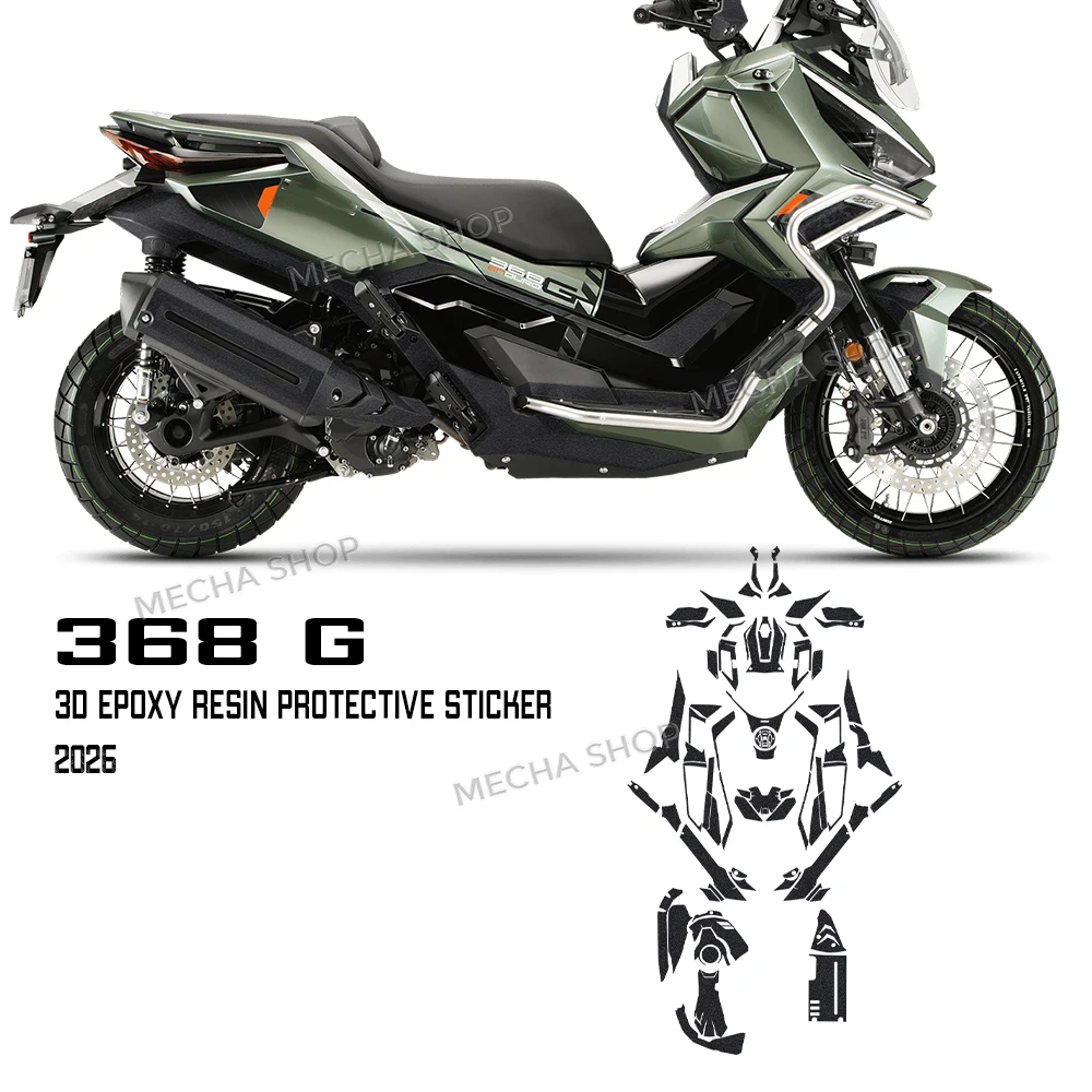 

For Zontes 368 G 368G 2026 Motorcycle Fuel Tank Sticker Body Decoration Sticker Anti-slip Thickened Modification Accessories