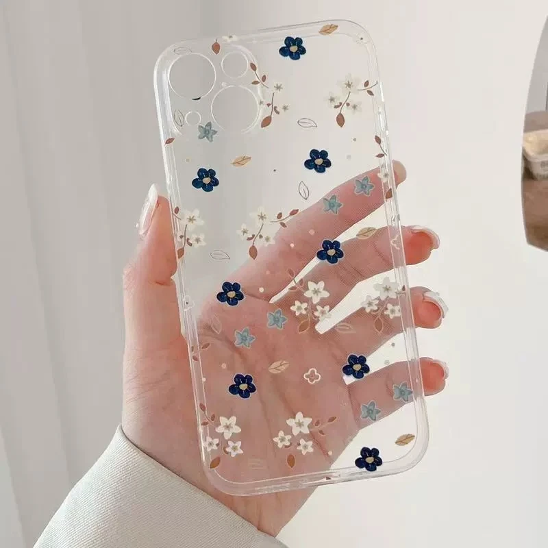 

For iPhone 17e Case Fresh Oil Painting Cases For iPhone 17 Pro Max Air 16e 16 Pro 14 13 12 8 7 Plus SE Soft TPU Protective Cover