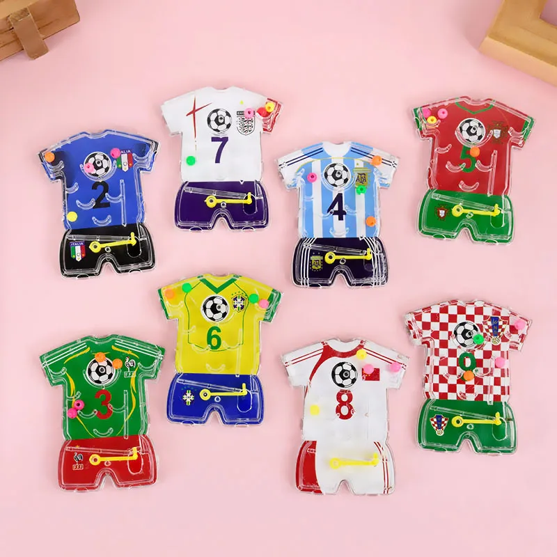 10/20pcs Soccer Maze Toy Football Theme Pinball Game Kids Birthday Party Favors Goody Bag Pinata Fillers Christmas Gift Supplies