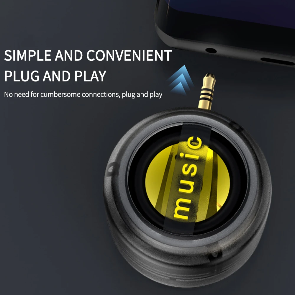 Portable Mini Speaker Universal 3.5mm Plug in Jack Mini Sound Box Mobile Phone Speaker Amplifier External Wired Speakers Hot
