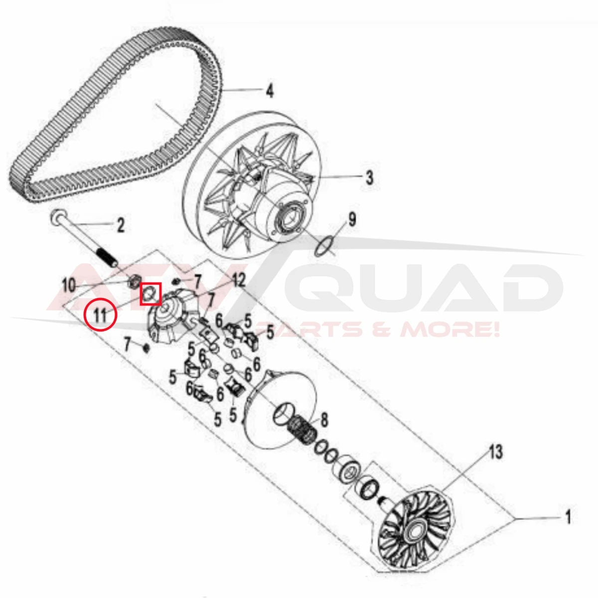 Arandela Hexagonal para CFmoto 400, 450, 500S, 520, X5HO, 500HO, 550, X550, U550, Z550, 600, CF600AU-L, 0GR0-051007