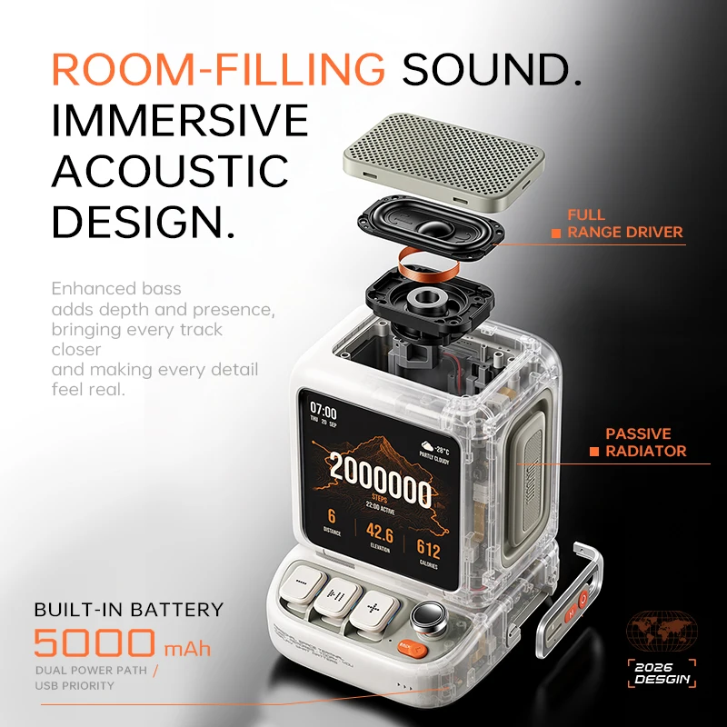 Divoom AstroToo Pixel Art Bluetooth Speaker with Smart Display