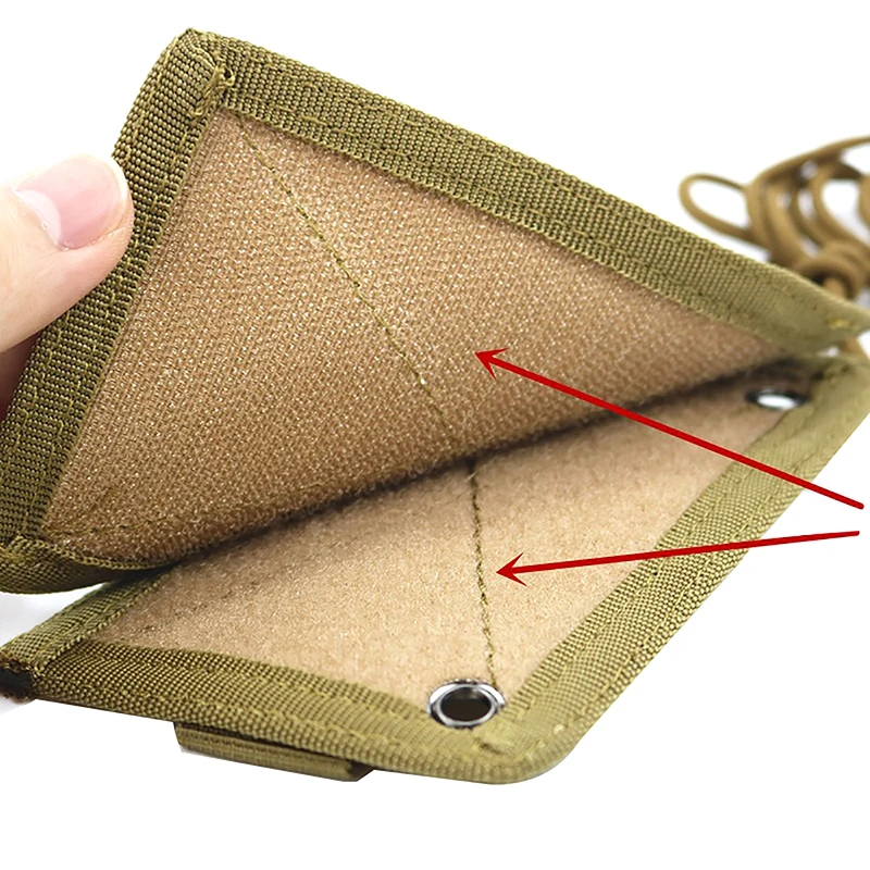 MOLLE-ID Titular do cartão, Hook Loop, Patch, Guia Turístico, Titulares do crachá, Bolsa de Viagem ao ar livre, Caneta, Bolsa e Nylon Lanyard, Novo