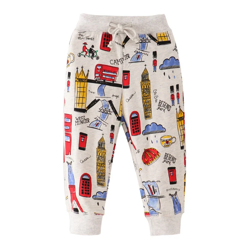 Springen Meter Volle Jungen Mädchen Jogginghose kinder Hosen Cartoon Herbst Winter Baby Kleidung Kleinkind Kinder Volle Hosen Kostüm – Detail 7