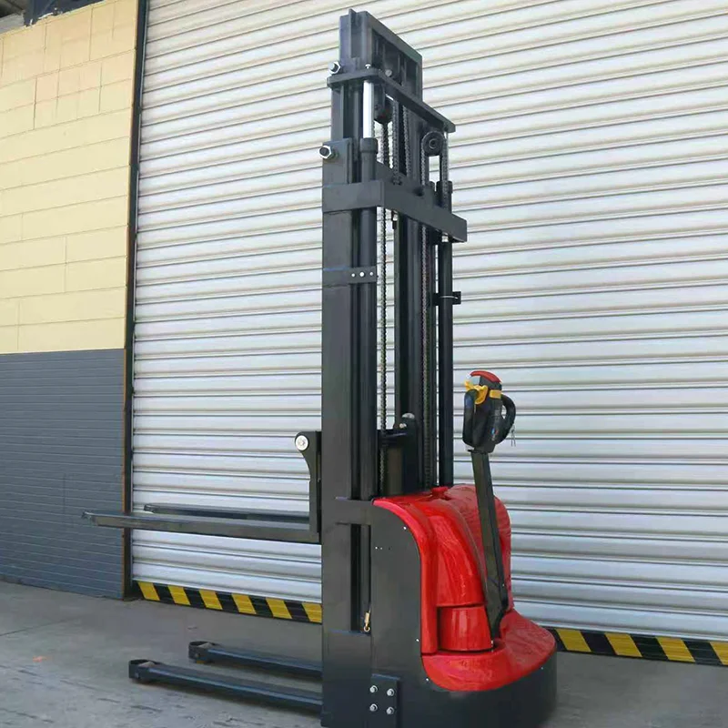 Free Shipping Factory Direct Sales High Cost Performance CE Certified Fully Forklift Electric Stacker Lift 3 Meters Customized