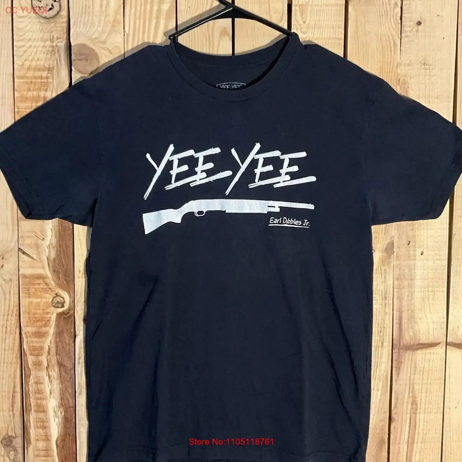 Earl Dibbles Jr Yee T Shirt Country Start The Day Black Men s Large long or short sleeves vintage Washed Comfortable fashion