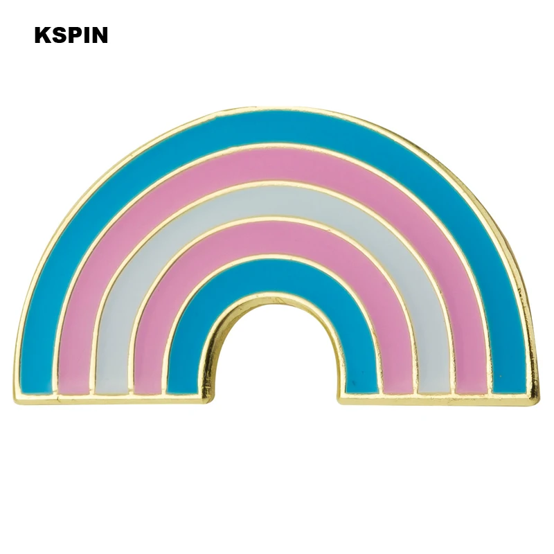 10pcs a Lot Rainbow Pride Badge Transgender Aromantic Fruid Pride Rainbow Sun Set Nonbinary Asexual Pansexual Badge Pins