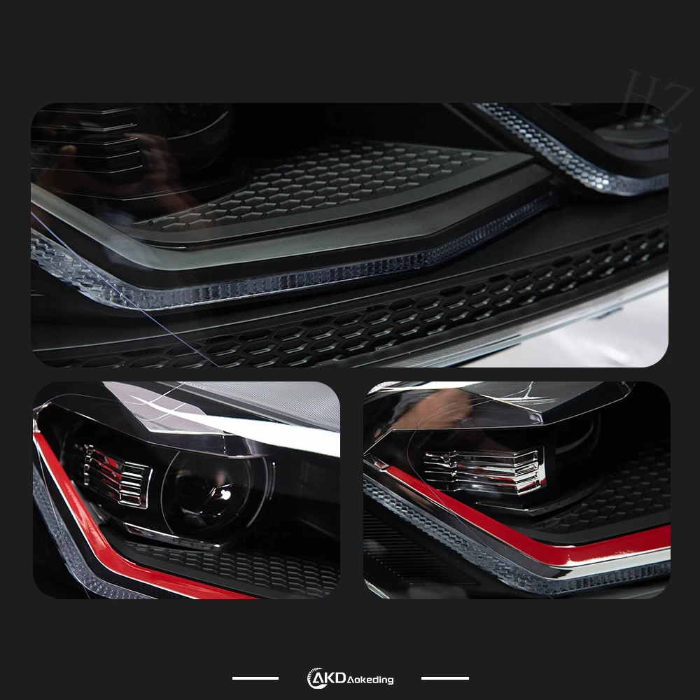 Vw Golf 7 mk7 2013-2017用のヘッドライト,交換用バッテリー,レンズ