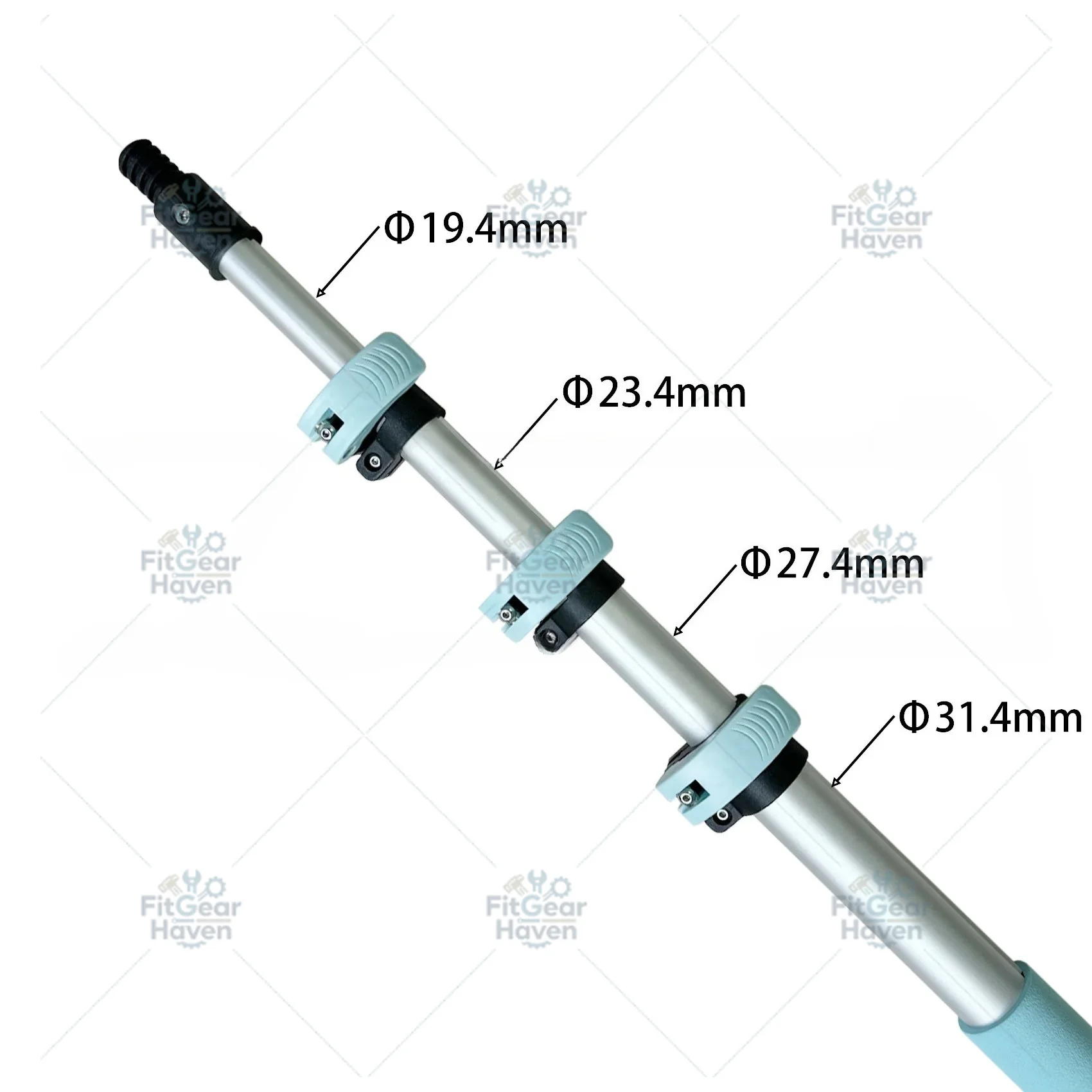 Multi-purpose telescopic handheld pole telescopic window cleaning pole telescopic extendable paint roller handle