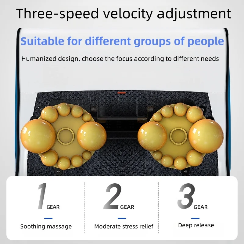 4 Key Multifunctional Neck Pillow Massager Adjustable Hot Compress Neck Shoulder Kneading Massage Relaxation Tool Home Massager