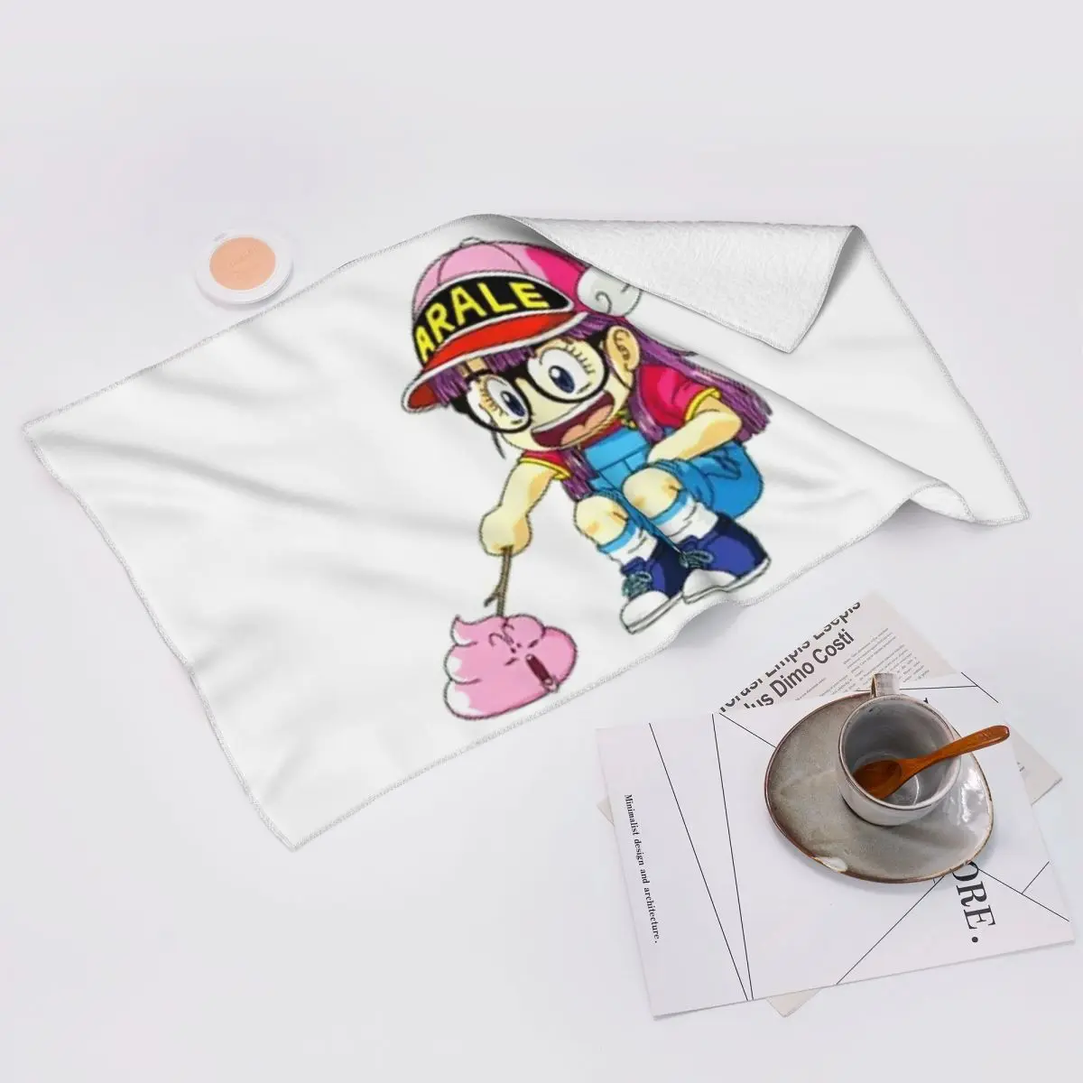 Custom Arale Dr.Slump Soft Face Towel Quick Dry Pool Bath Cotton Towels Absorbent Quick