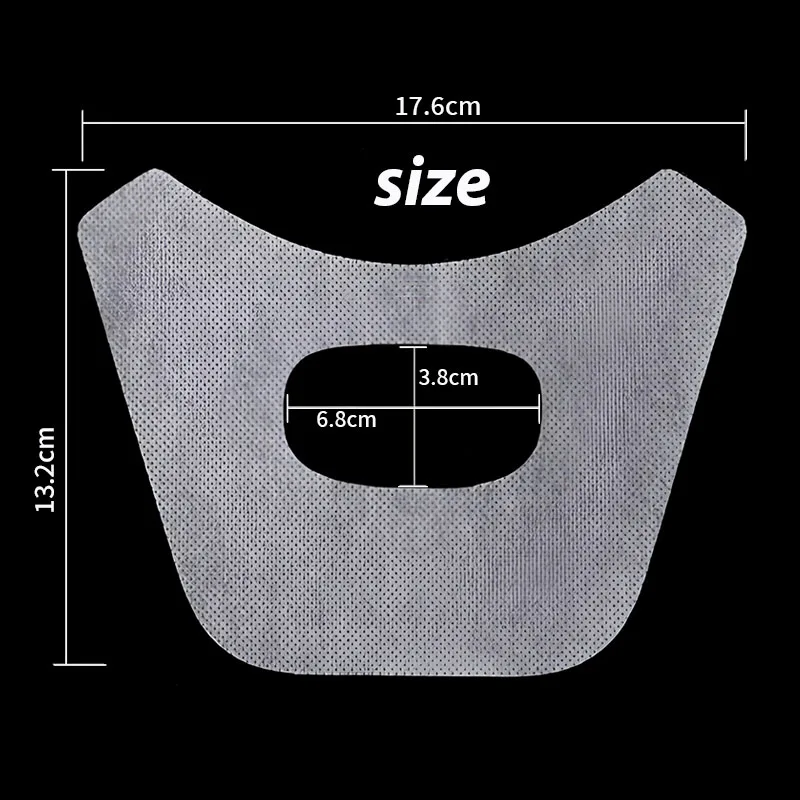 50/100Pcs Dental All-Ceramic Mouth Guard Isolation Bib Disposable Saliva Catcher  Mouth Mask Dental Cloth Saliva Pad