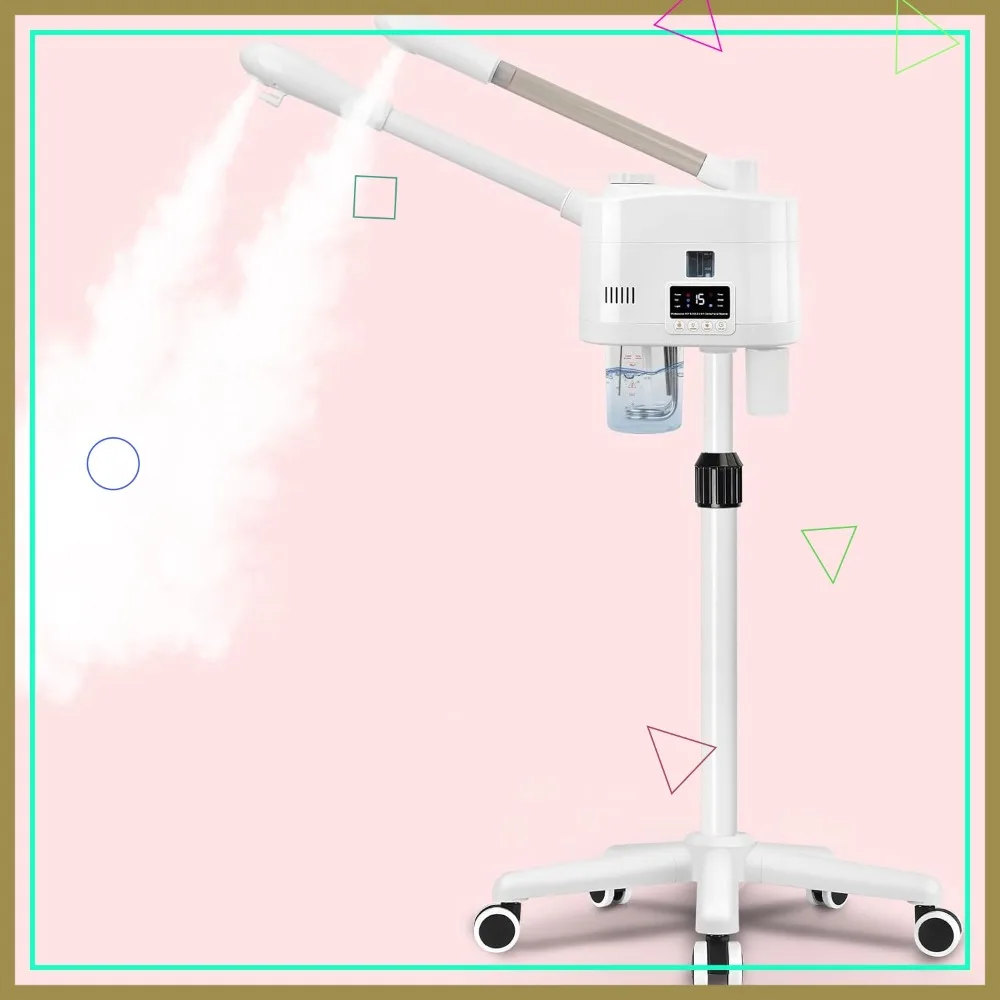 

Professional Facial Steamer, 2 in 1 Hot&Cold Nozzle, Digital Display for Spa Salon Home