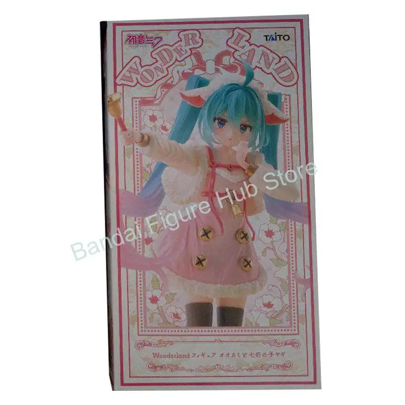Taito Hatsune Miku Wonderland Anime Figure Hatsune Miku The Wolf and the Seven Little Goats Prize Figure Toy Gift For Fans
