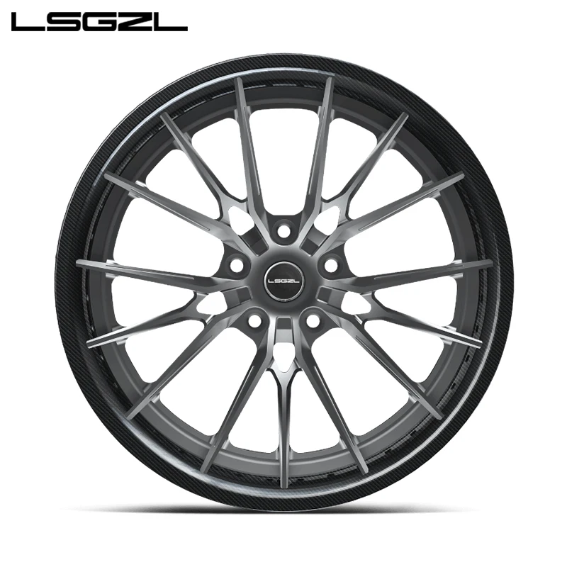 LSGZL Carbon Fiber Wheel 18 19 20 21 Inch Aftermarket Staggered  4x4 Off-road Wheels 5x130 5x114.3 5x127 6x139.7 for Car Wheel - Image 4