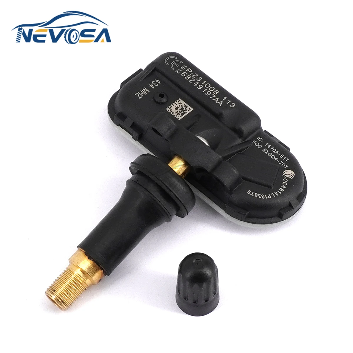 Nevosa 68249197AA 68239720AB 68185570AA TPMS Senser Tire Pressure Monitoring System For Dodge RAM Jeep Cherokee 434MHZ Air Gauge