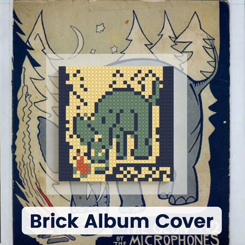 

Микрофоны: Конструктор из пиксельных кирпичиков, мозаика, альбомная обложка, настенный декор, постер для дома и гостиной, инди-музыка