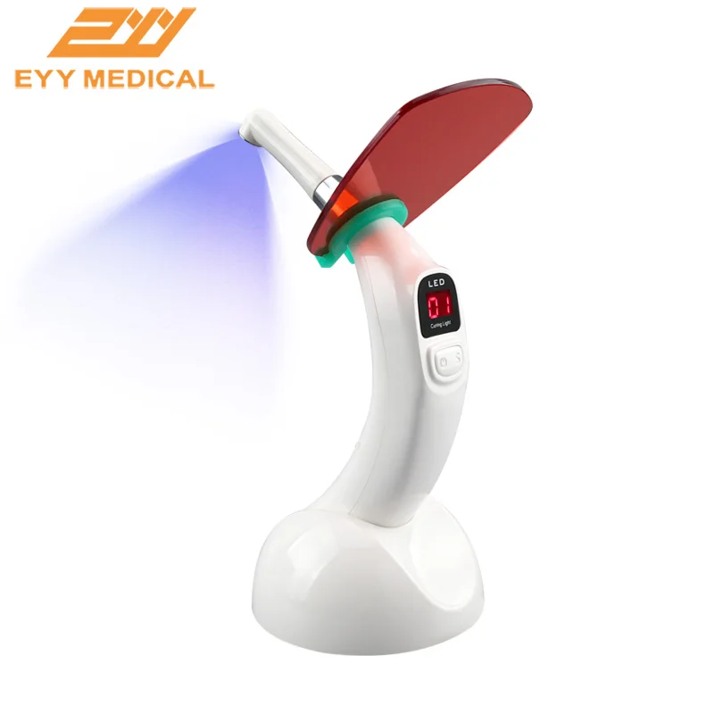 EYY Dental Curing Light 1s Cured Resin Odontological with LED Lamp 2000w Dental Photopolymerizer Wireless Tools