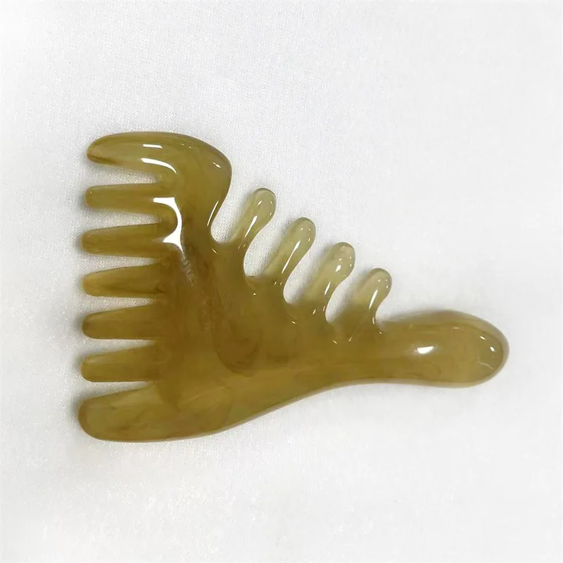 

Смола Лифтинг лица Гуаша Скребковый массаж Инструменты для лица Массажная пластина Натуральный лицевой широкий зуб Гуаша Скребковый массаж тела