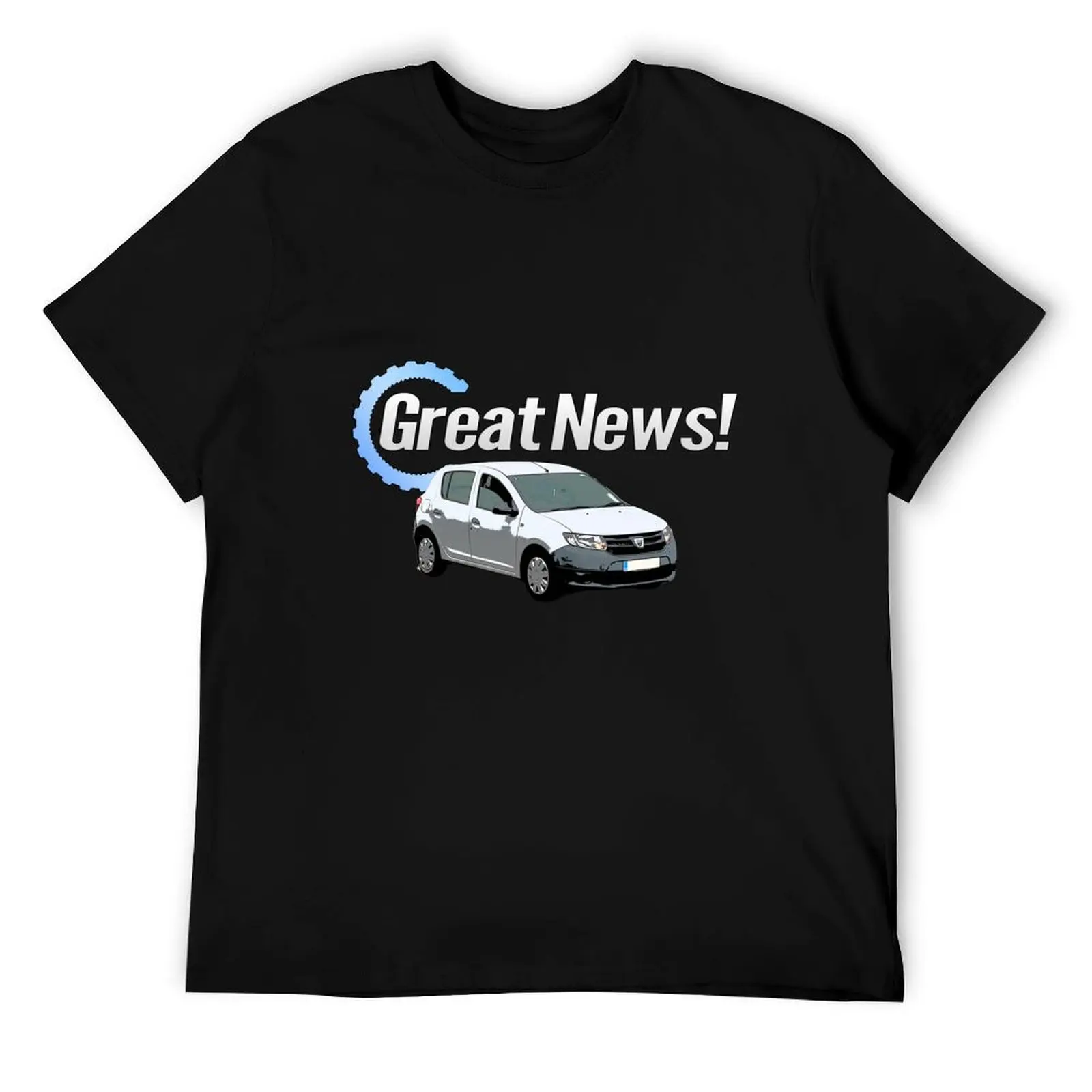 أخبار عظيمة! داسيا سانديرو تي شيرت تي شيرت الرجال 100% القطن الفاخرة العلامة التجارية مضحك تي شيرت رجل تي شيرت للرجل حزمة القطن تي شيرت #1