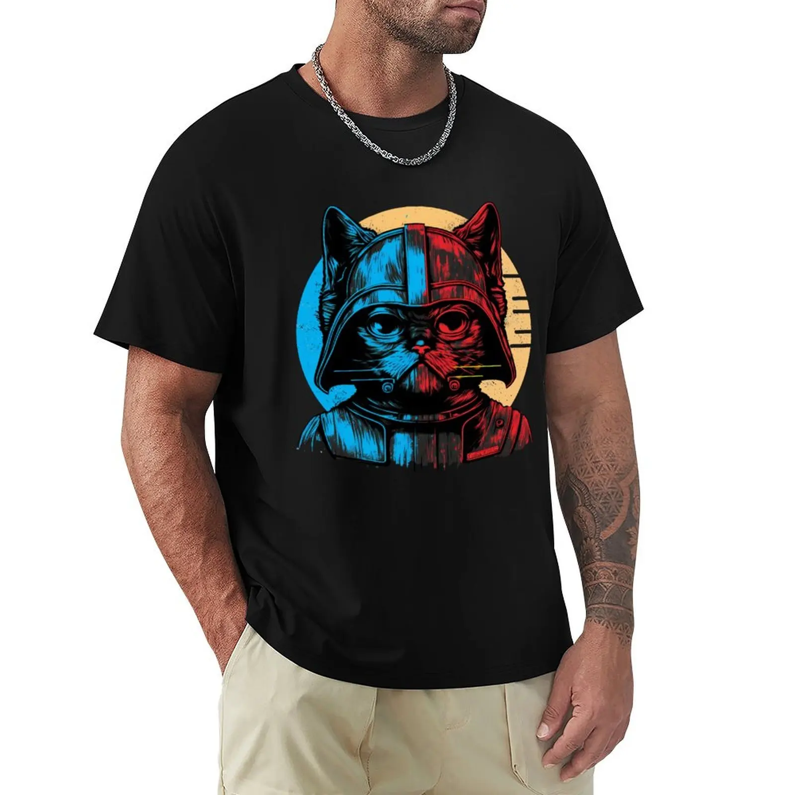 

Serious Cat T-Shirt anime tshirt Funny t-shirts customs design your own clothing for men