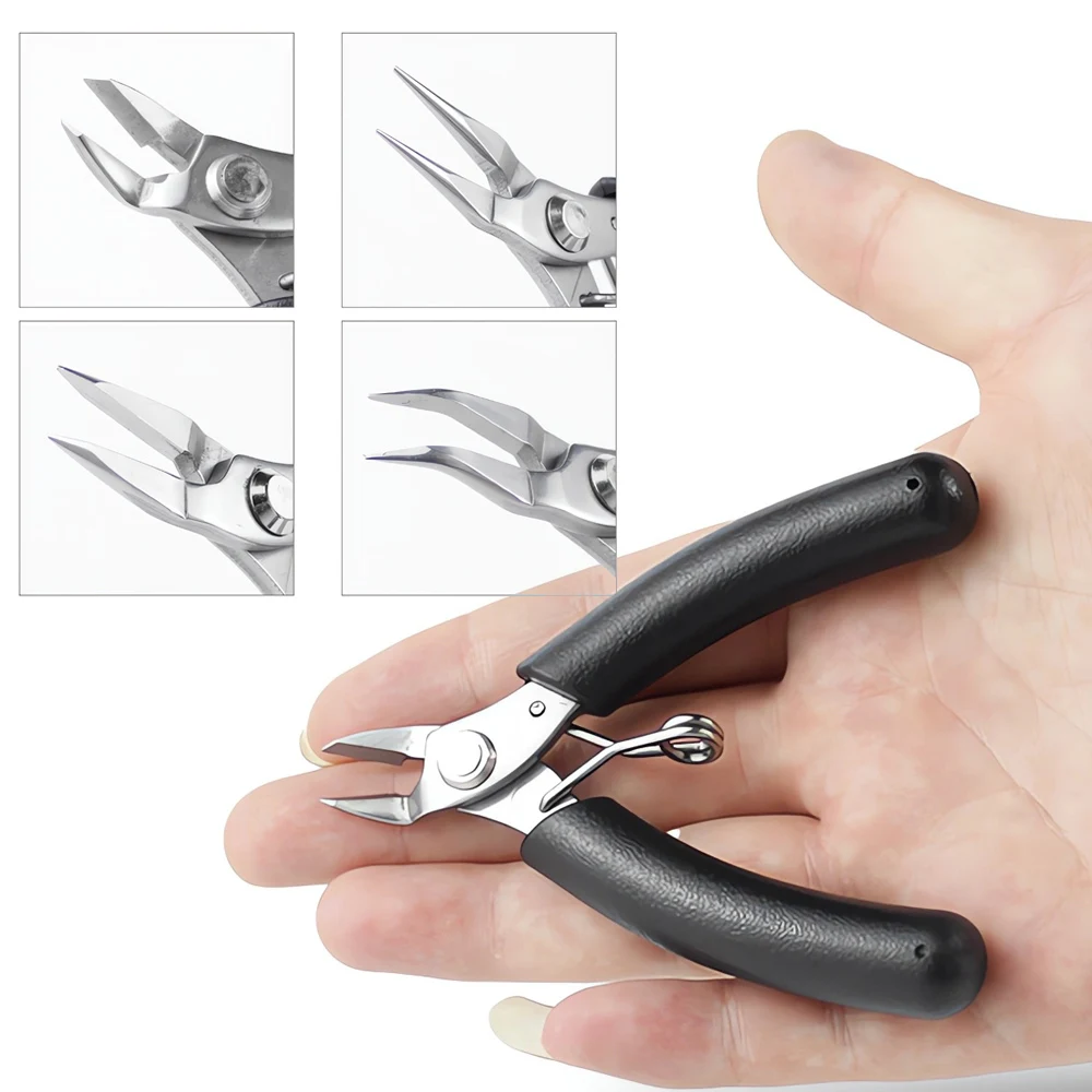 Multistyle Mini Wire Cutter Diagonal Pliers Small Cutter Electronic Pliers Wires Insulating Rubber Handle Model Hand Tools DIY