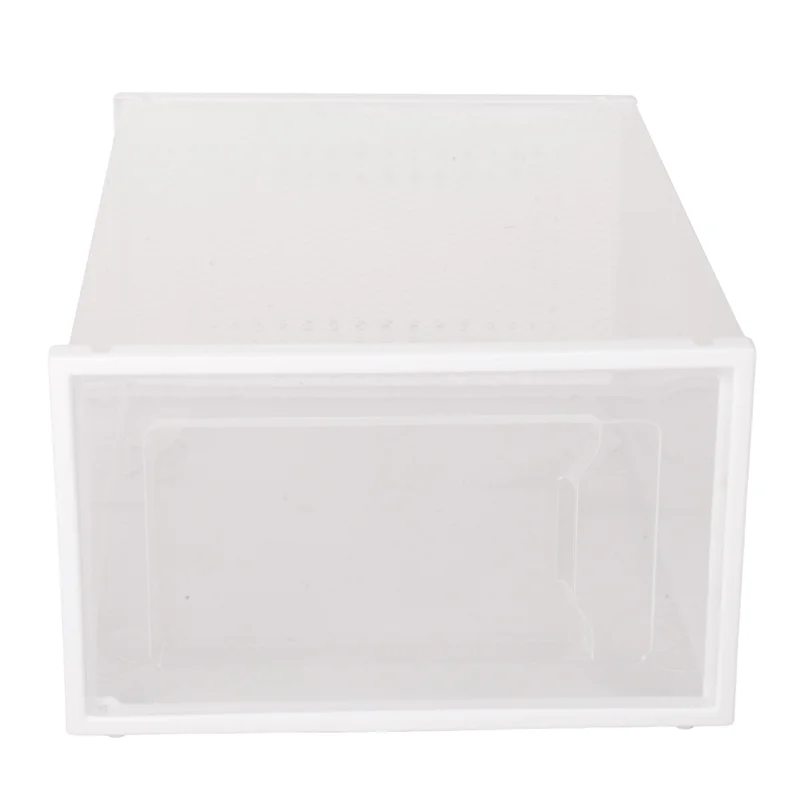 

Luckshopping 5 Piece Transparent Shoe Box Storage Box Drawer-Type Plastic Shoe Rack Online Celebrity Shoe White