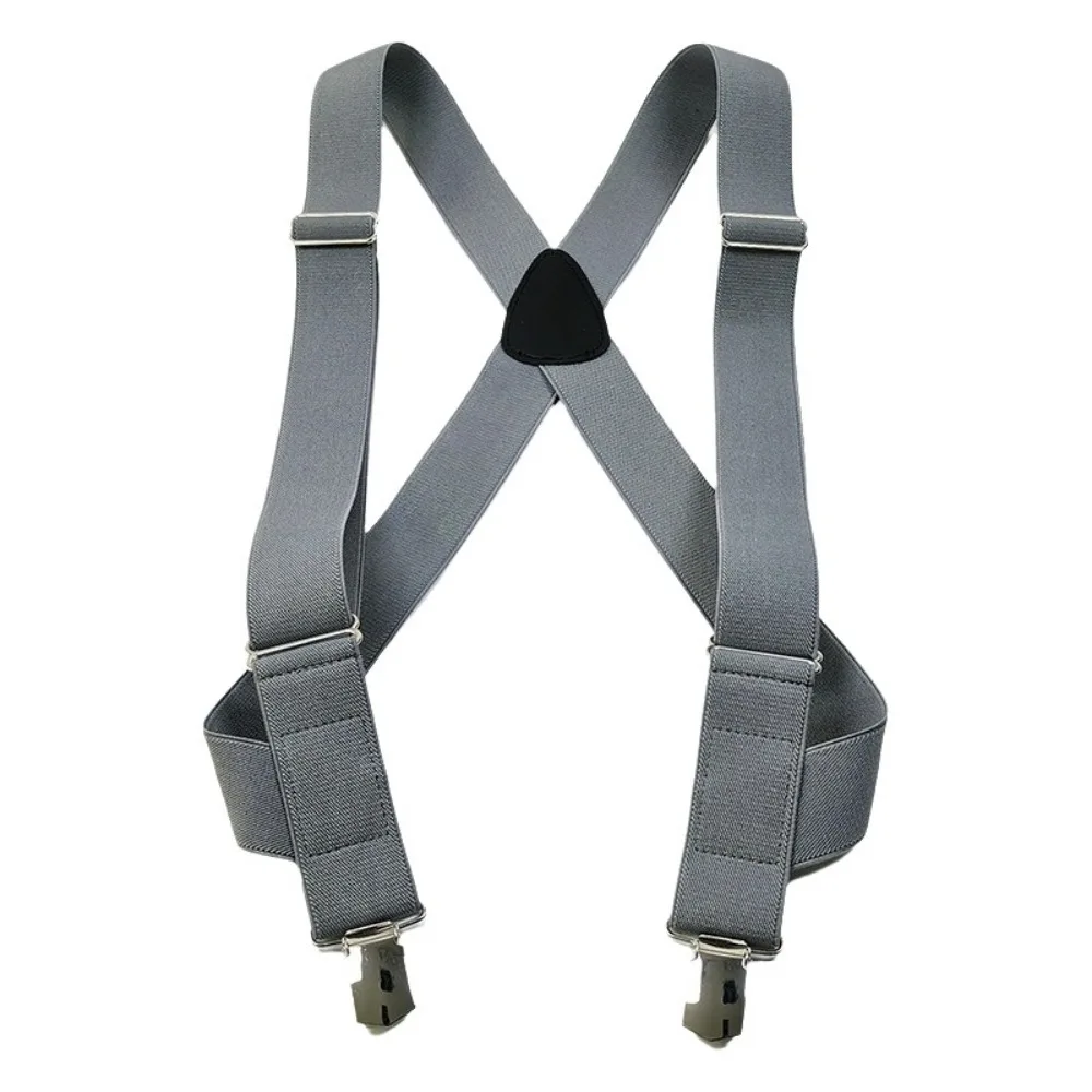 レトロ-35x120cm-メンズサスペンダー-クリップ付き-高弾性調整可能-x型サスペンダー-2クリップ-滑り止めタイサスペンダー-大人用