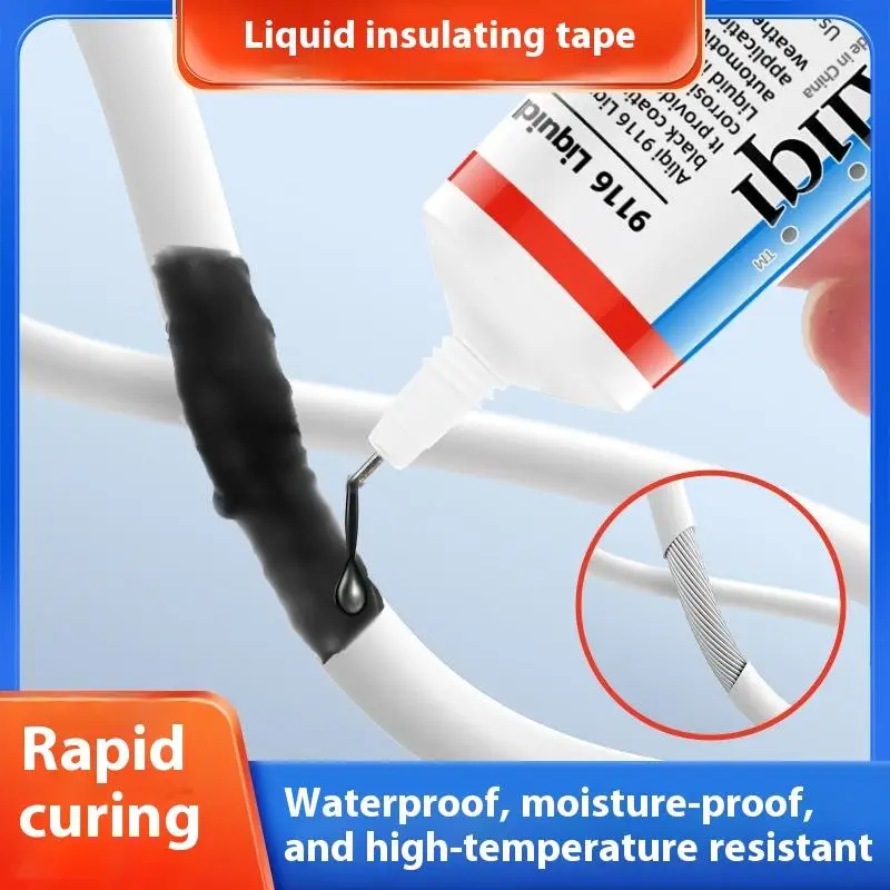 30/60ml Insulation Adhesives Sealer Home Fix Line Glue Waterproof Liquid Electrical Tape Rubber Insulating Cable Wire Coat Glue