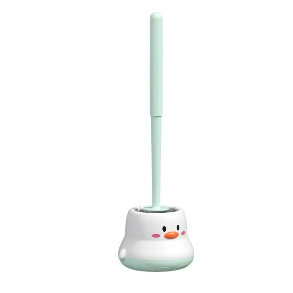 

Щетка для унитаза с мультяшным цыпленком, настенная с пластиковым держателем, очиститель для унитаза, легко чистится, прочный набор щеток для чистки