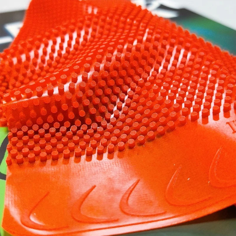 

Немецкая супермягкая резина для настольного тенниса Hellfire, средние частицы, длинные шипы OX, резина для пинг-понга, уникальные характеристики вращения