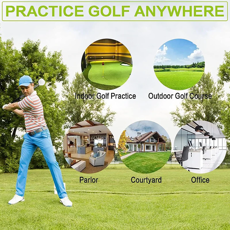 Golf Telescopic Swing Stick Double Grip Trainer Beginner Golf Retractable Rod Training Supplies Posture Corrector