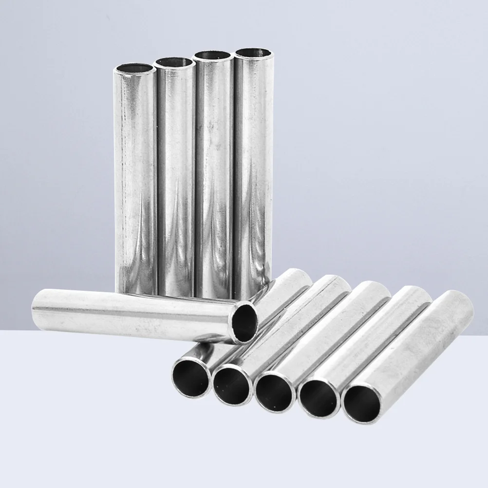 

10Pcs Stainless Steel Back Stem Tube Needle Protection Lightweight Durable Accessories Compatible with Standard