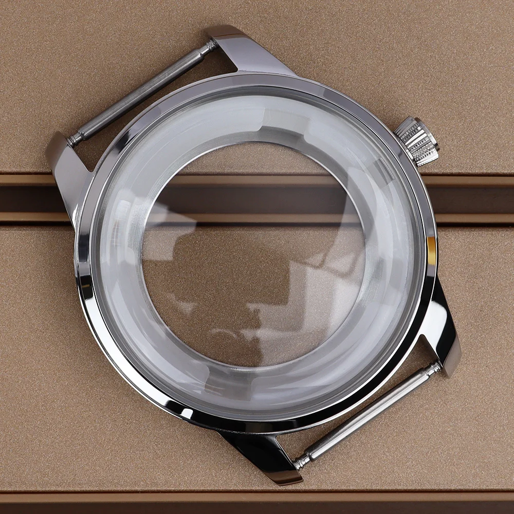 

Hot Sale 33MM/40MM Watch Case Polished Stainless Steel For Cocktail NH35 NH36/38 4R36 Movt 50m Arched Glass Waterproof Accessory